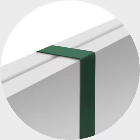 Karácsonyi ajtódísz tartó - fém - zöld