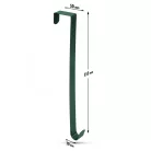 Karácsonyi ajtódísz tartó - fém - zöld