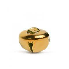   Karácsonyi dísz - akasztható, csilingelő - fém, 20 mm - arany - 9 db / csomag