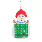 Karácsonyi adventi naptár - Hóember - tépőzáras jelölővel