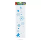 Karácsonyi ablakdekoráció - gél - 49,5 x 15 cm - 3 féle