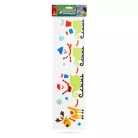 Karácsonyi ablakdekoráció - gél - 49,5 x 15 cm - 3 féle