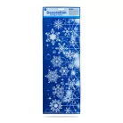 Karácsonyi ablakdekor - glitteres, átlátszó - 2 féle