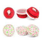 Karácsonyi muffinpapír - Mikulás - 40 db / csomag