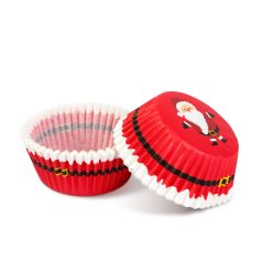 Karácsonyi muffinpapír - Mikulás - 40 db / csomag