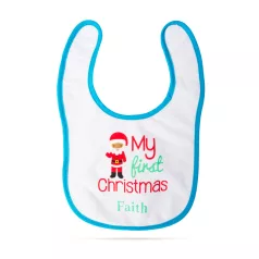 Karácsonyi baba előke - 38 x 27 cm - 4 féle