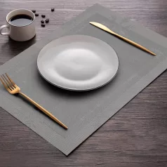 Karácsonyi tányéralátét - 45 x 30 cm - ezüst