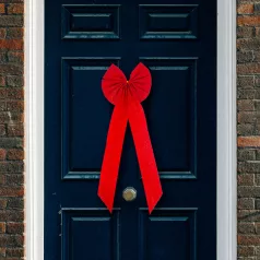   Ajándék masni - fényes - glitteres - bársony - 81 x 25 cm