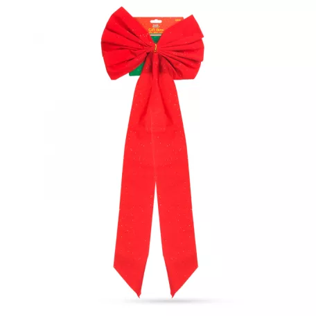 Ajándék masni - fényes - glitteres - bársony - 81 x 25 cm