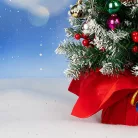 Karácsonyi glitteres hótakaró - 100 x 80 cm