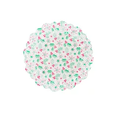 Karácsonyi tortacsipke - 26,5 cm - 10 db / csomag