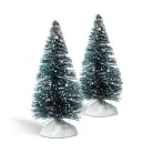 Mini dekor műfenyő - havas - 7,6 cm - 2 db / csomag