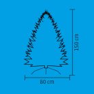 Home 587226 deres hatású műfenyő, 3D + 2D tűlevelek, 982 ág, 150cm magas