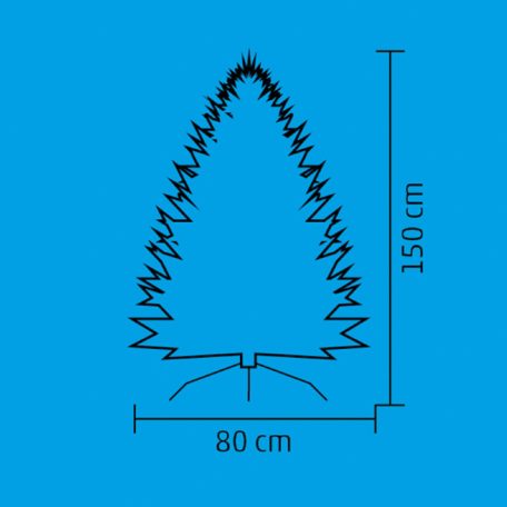 Home 587226 deres hatású műfenyő, 3D + 2D tűlevelek, 982 ág, 150cm magas