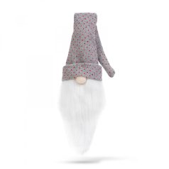   Karácsonyi italos üveg dekor - 3D manó - poliészter - 50 x 10 cm