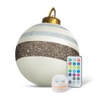 Felfújható RGB LED-es óriás karácsonyi gömb - 60 cm