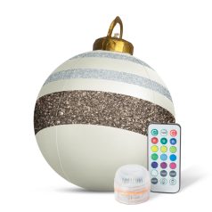 Felfújható RGB LED-es óriás karácsonyi gömb - 60 cm