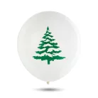 Lufi szett - piros, fehér, zöld, karácsonyi motívumokkal - 10 db / csomag