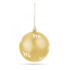 Karácsonyfadísz szett - gömbdísz - arany - 6 db / csomag