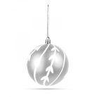 Karácsonyfadísz szett - gömbdísz - ezüst - 6 db / csomag