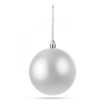 Karácsonyfadísz szett - gömbdísz - ezüst - 6 db / csomag