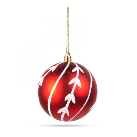 Karácsonyfadísz szett - gömbdísz - piros - 6 db / csomag