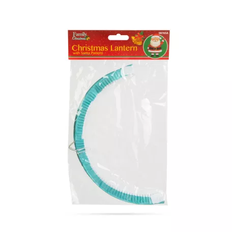 Karácsonyi lampion - Mikulás mintával - 25 cm