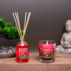   Illatgyertya és illatosító szett - alma & fahéj - 120 g + 100 ml