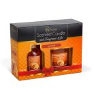 Illatgyertya és illatosító szett - sütőtök - 120 g + 100 ml