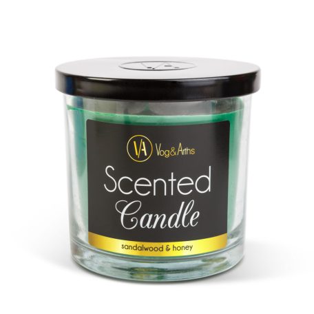 Illatgyertya - szantálfa & méz - 350 g