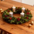 Gyertya szett - ezüst, illatmentes - 4 x 45 g