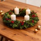 Gyertya szett - fehér, illatmentes - 4 x 45 g