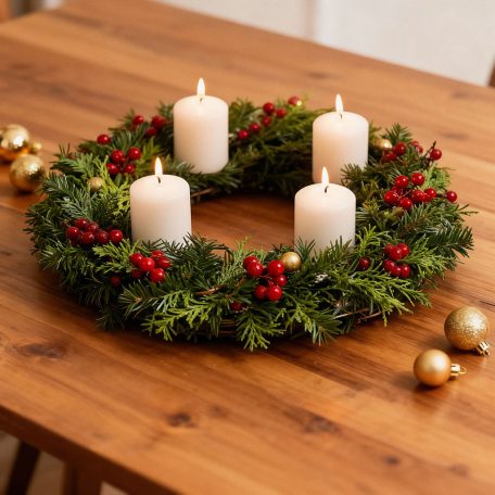 Gyertya szett - fehér, illatmentes - 4 x 45 g