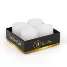 Gyertya szett - fehér, illatmentes - 4 x 45 g