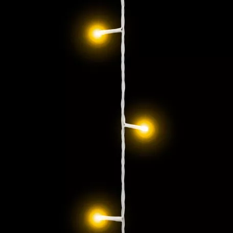 Fényfüzér - 50 db LED - melegfehér - hálózati - 5 m - 8 program