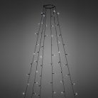 LED karácsonyfa fényfüzér - 1,9 m - 120 LED, hidegfehér - IP44