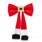 Karácsonyi dísz - masni, glitteres övcsattal - 25 x 40 cm