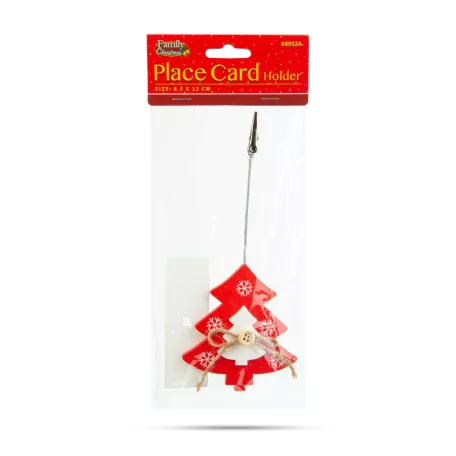 Ültetőkártya tartó - csipeszes - fenyőfa - 8,5 x 12 cm 