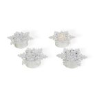 LED-es jégkristály dekoráció - elemes - 4 db / csomag