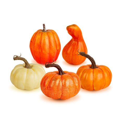 Őszi dekoráció - tök - 6 féle - műanyag
