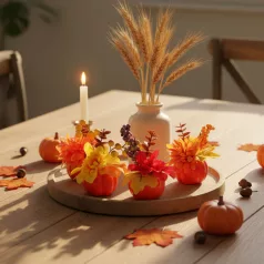 Őszi dekoráció - tök - 4 féle - 8 x 10 cm