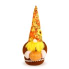 Őszi dekoráció - manó tökkel - 2 féle - 35 x 13 x 13 cm