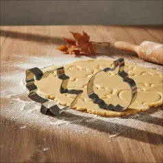   Sütikiszúró szett - levél és tök - fém - 8 cm - 2 db / szett