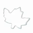 Sütikiszúró szett - levél és tök - fém - 8 cm - 2 db / szett