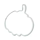 Sütikiszúró szett - levél és tök - fém - 8 cm - 2 db / szett