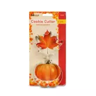 Sütikiszúró szett - levél és tök - fém - 8 cm - 2 db / szett