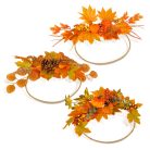 Őszi dekoráció - koszorú / kopogtató - 24 cm - 3 féle