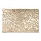 Tányéralátét - levélmintás - PVC - 45 x 30 cm - arany