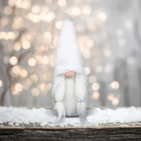 Textil dekoráció - manó - 22 x 8 x 8 cm