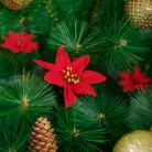 Karácsonyi dekoráció - mikulásvirág - 50 cm